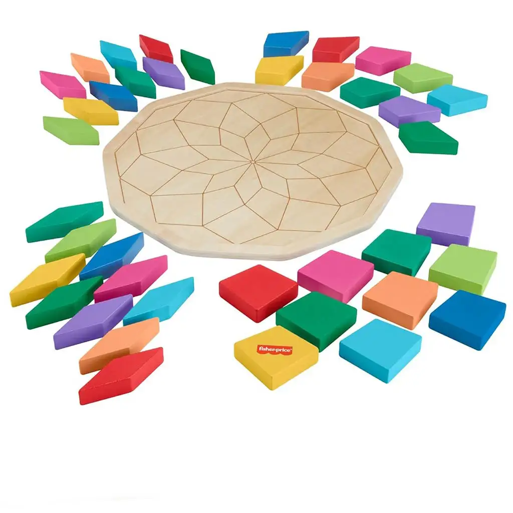 imagen de Fisher-Price: Rompecabezas de mandala de madera - Mattel 2