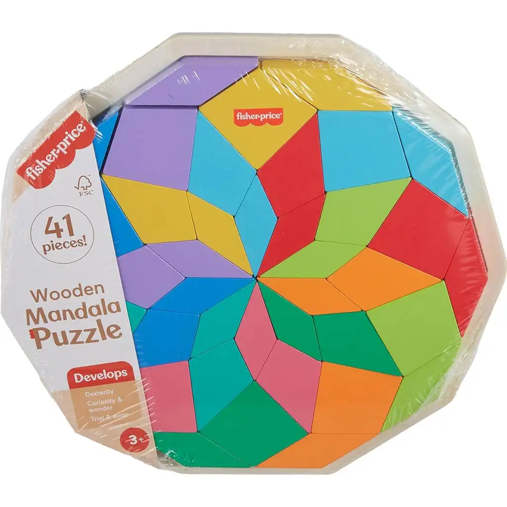 imagen de Fisher-Price: Rompecabezas de mandala de madera - Mattel 1