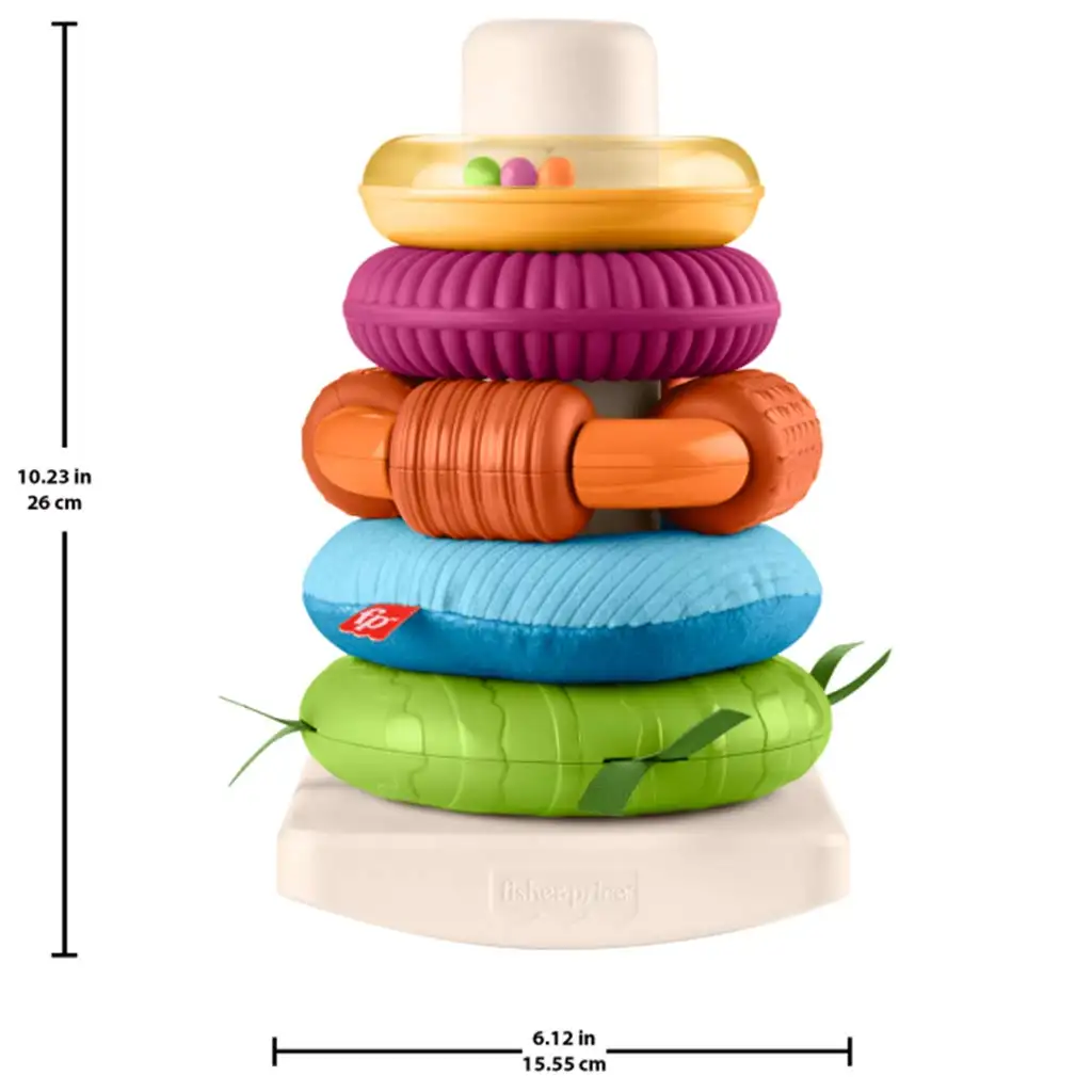 imagen de Fisher-Price: Sensory Rock-A-Stack™ anillo pirámide - Mattel 5
