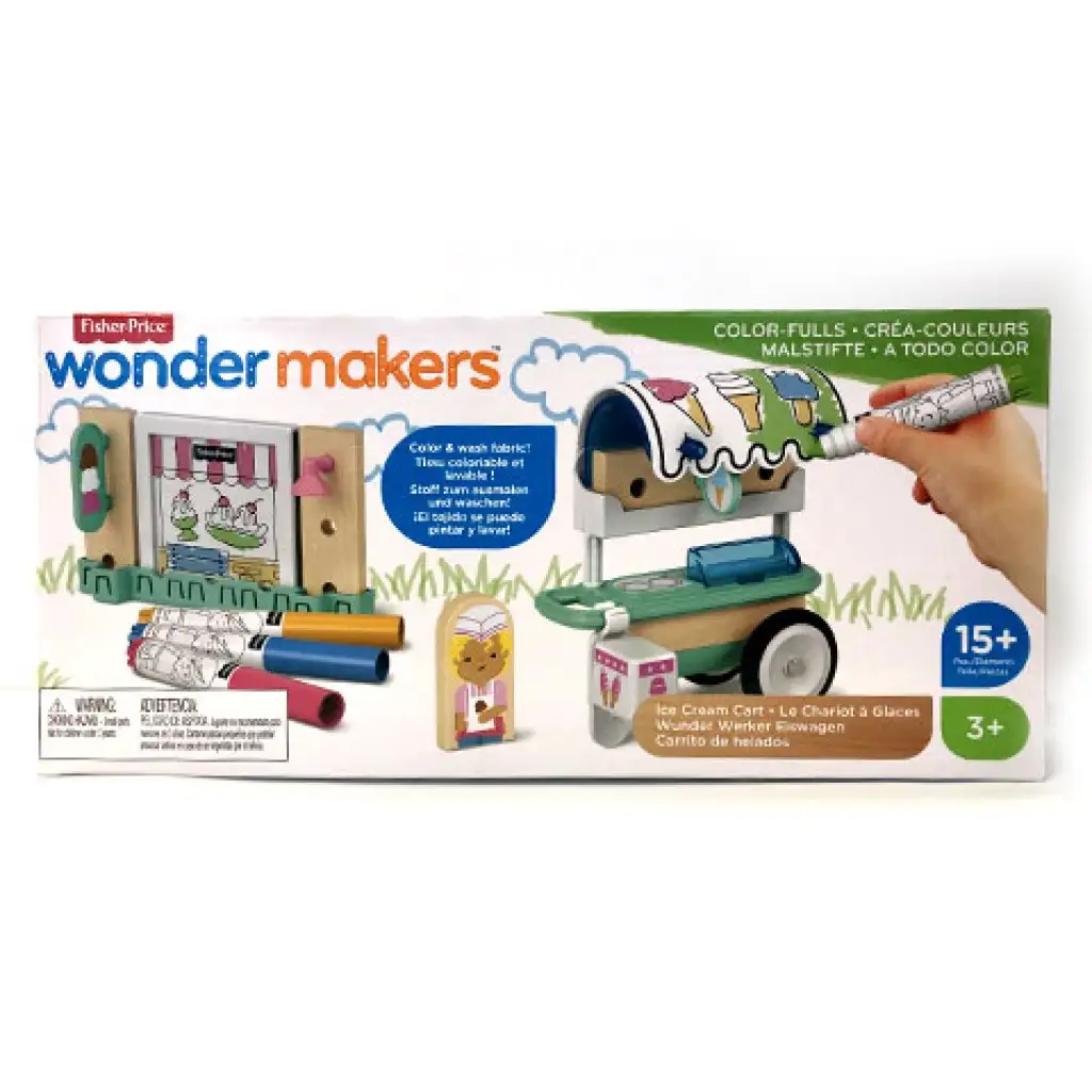 imagen de Fisher-Price: Wonder Makers carrito de helados para colorear - Mattel 1