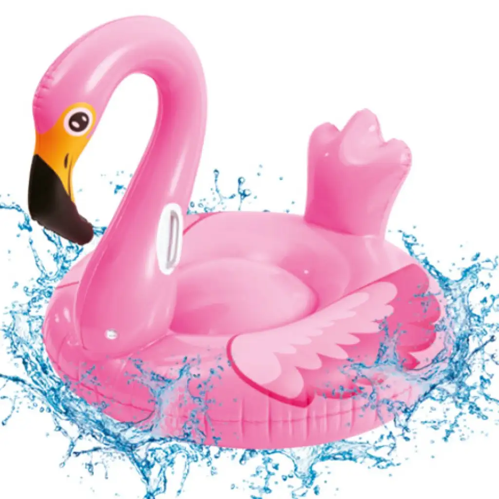 imagen de Flamingo inflable grande para montar 175cm 1