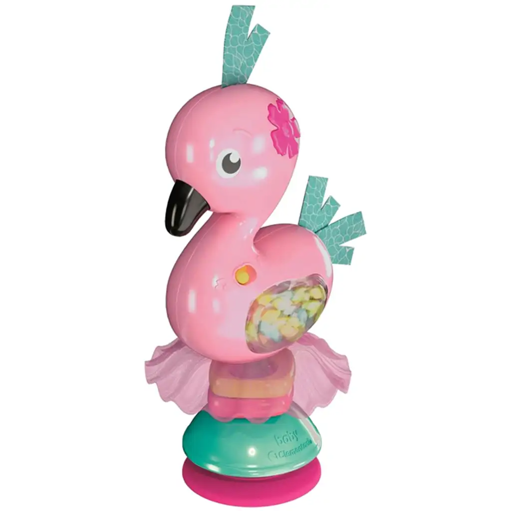 imagen de Flamingo interactivo con sonajero, luz y sonido - Clementoni 2