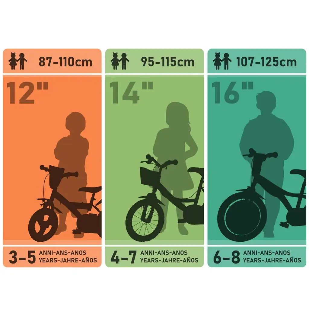 imagen de Flappy 12” bicicleta infantil con cesta y asiento para muñecas en color rosa-blanco - Dino Bikes bicicleta 4