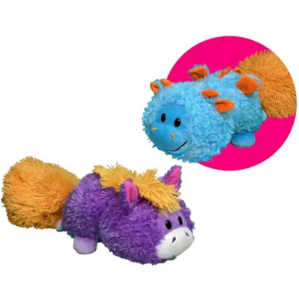 imagen de FlipaZoo: Dragón a unicornio reversible figura de peluche de 28 cm 1