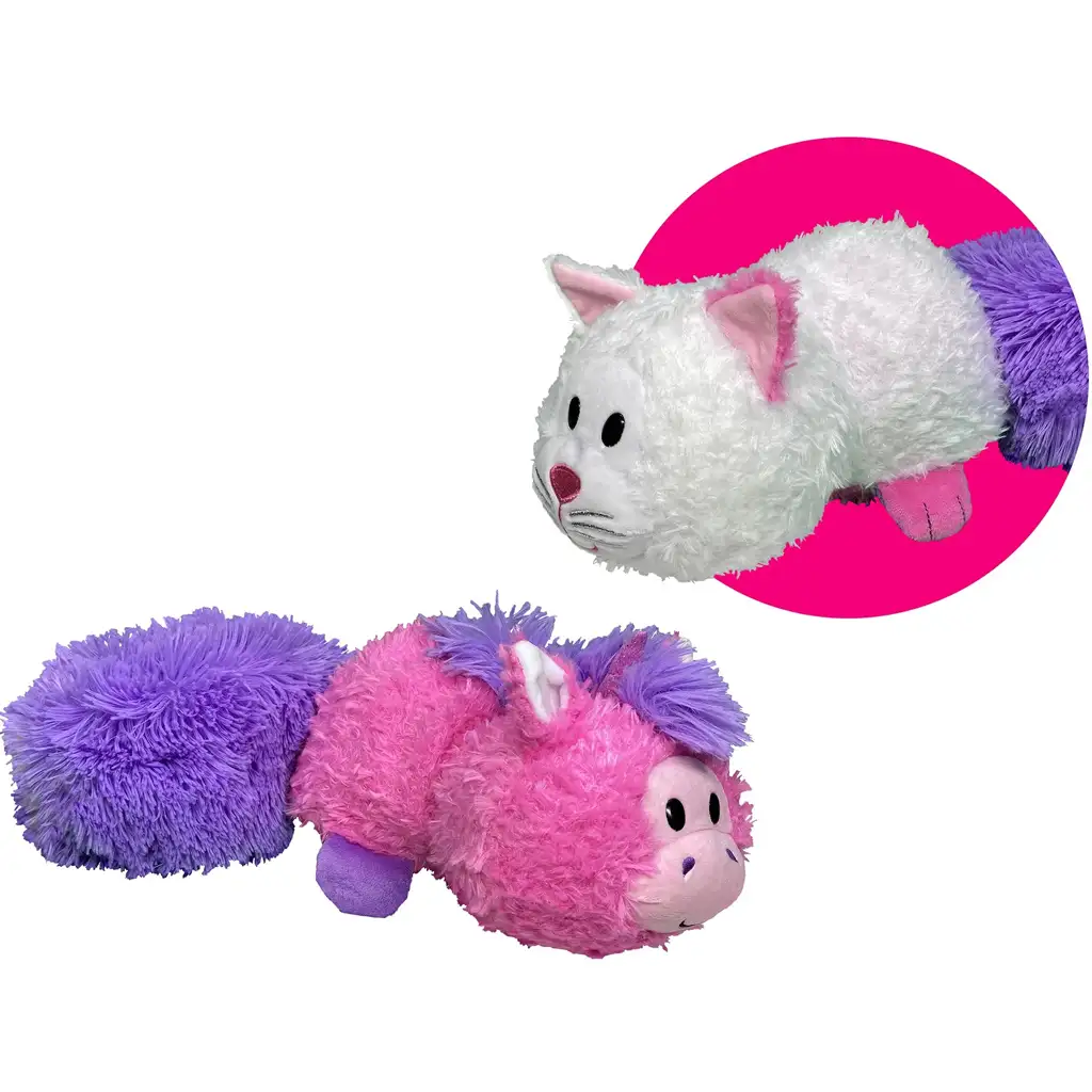 imagen de FlipaZoo: Figura de peluche reversible de 28 cm que se convierte de unicornio a gato 1