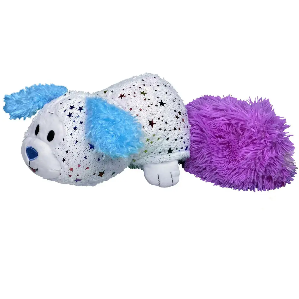 imagen de FlipaZoo: Gato a perro estrellado reversible figura de peluche de 28 cm 2