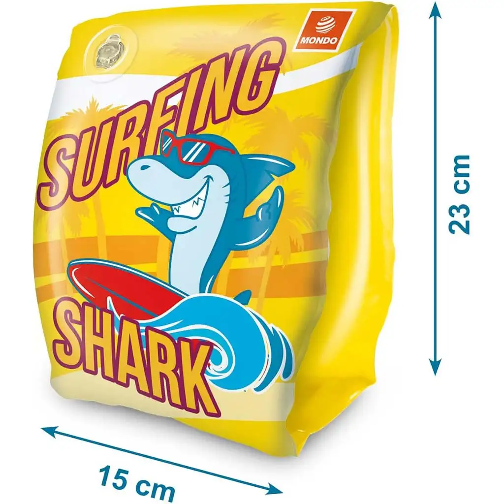 imagen de Flotador inflable con diseño de tiburón - Mondo Toys 2
