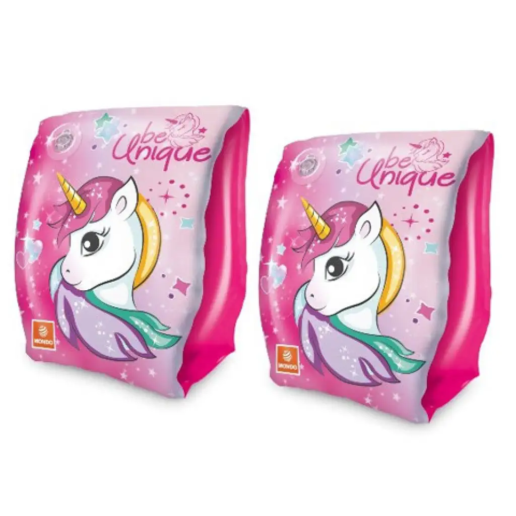 imagen de Flotador inflable con diseño de unicornio rosa - Mondo Toys 1