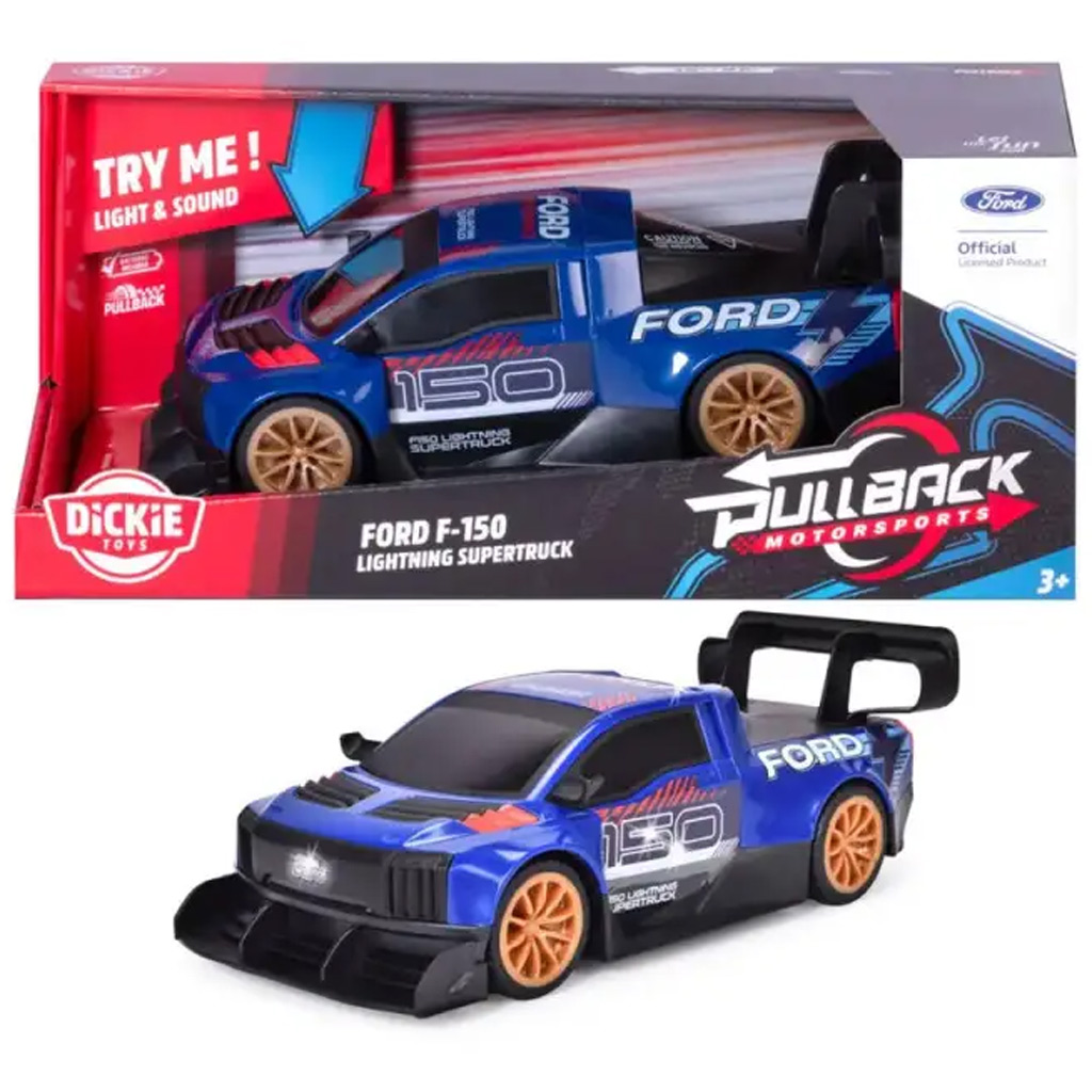 imagen de Ford F-150 Lightning Supertruck cochecito con luz y sonido - Dickie Toys 1