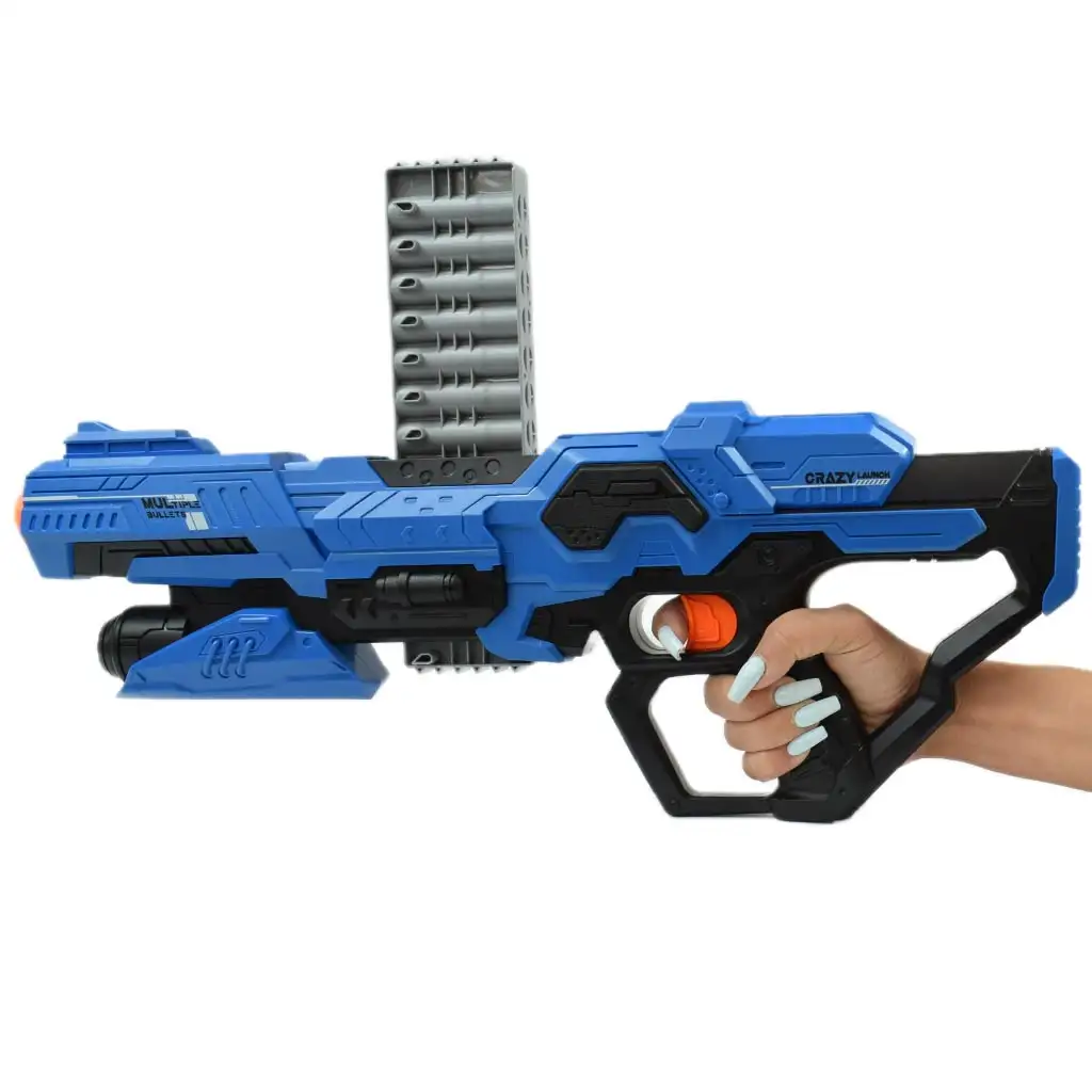 imagen de Frantic Launcher: Arma de lanzamiento de esponja manual con diana y balas 49cm 6