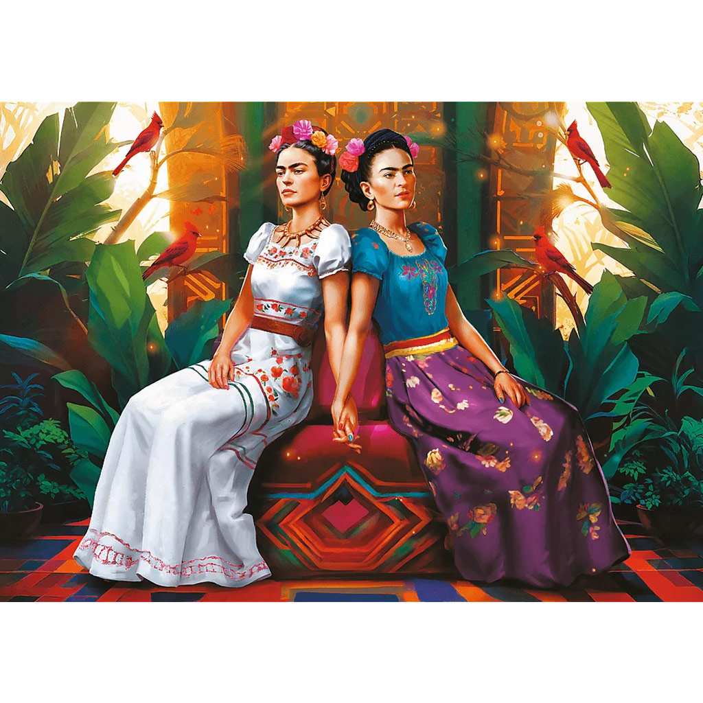 imagen de Frida Kahlo Dos caras, una alma 1000 piezas Premium plus quality puzzle - Trefl 2