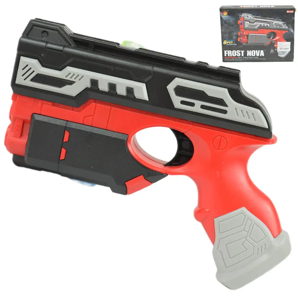 imagen de Frost Nova: Arma de lanzamiento de esponjas manual con un alcance de 16 metros 22cm 1
