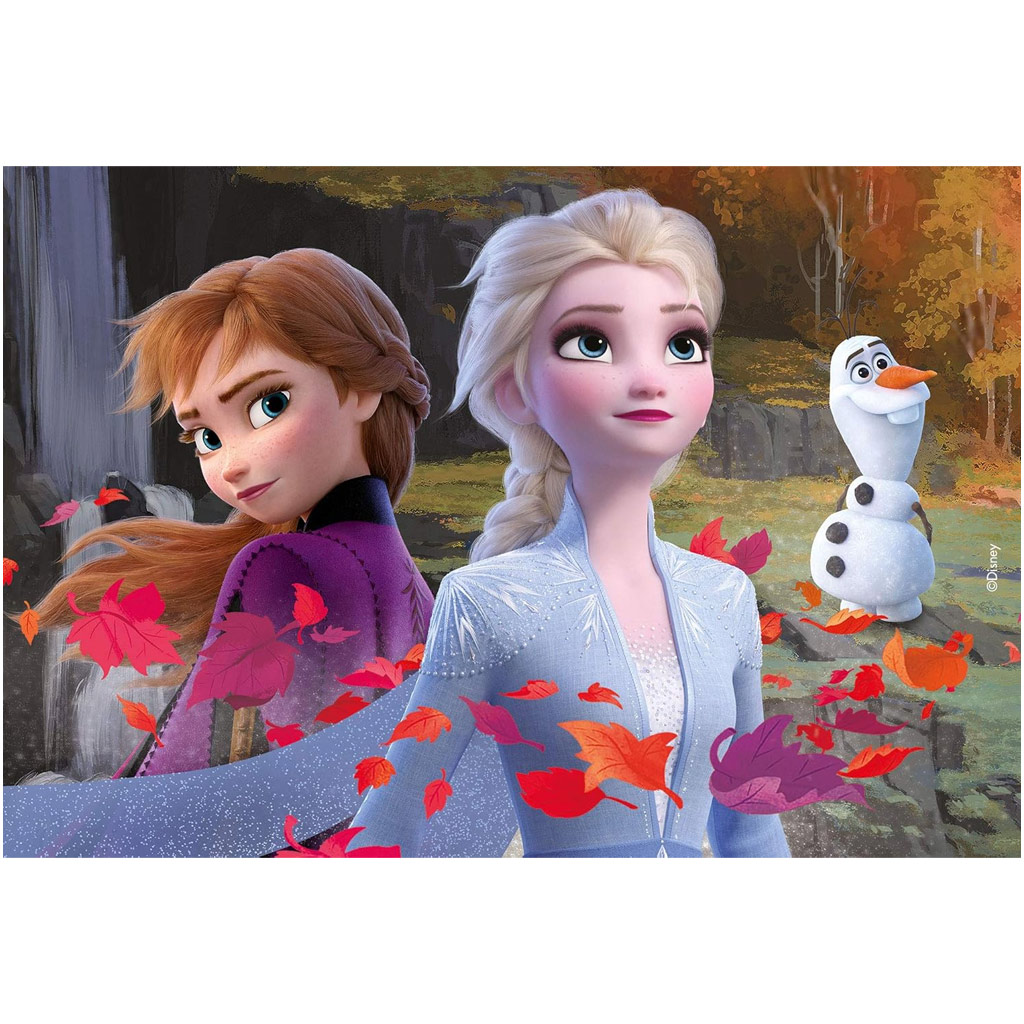 imagen de Frozen 2 2 en 1 rompecabezas y libro para colorear de 24 piezas 50x35cm - Lisciani 2