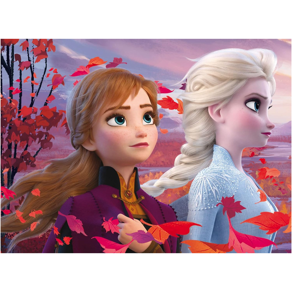 imagen de Frozen 2 en 1 Eco puzzle y libro para colorear de 60 piezas 70x50cm - Lisciani 2
