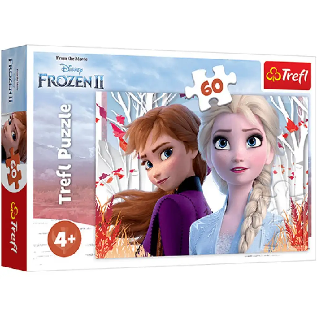 imagen de Frozen 2: La mágica aventura de Anna y Elsa puzzle de 60 piezas - Trefl 1
