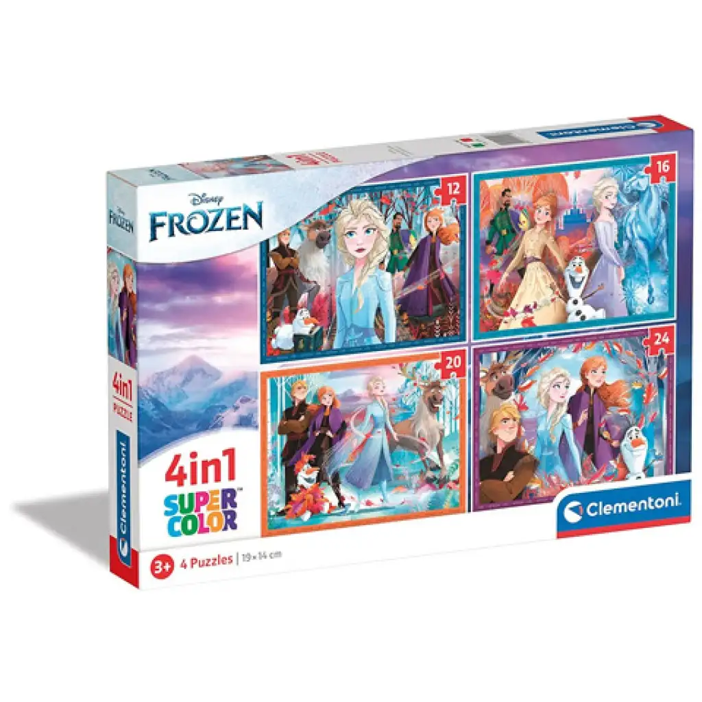 imagen de Frozen 2. Puzzle 4 en 1 - Clementoni 1
