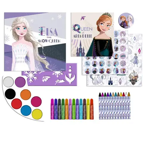 imagen de Frozen 2. Set creativo de 100 piezas con libro para colorear y pegatinas 2