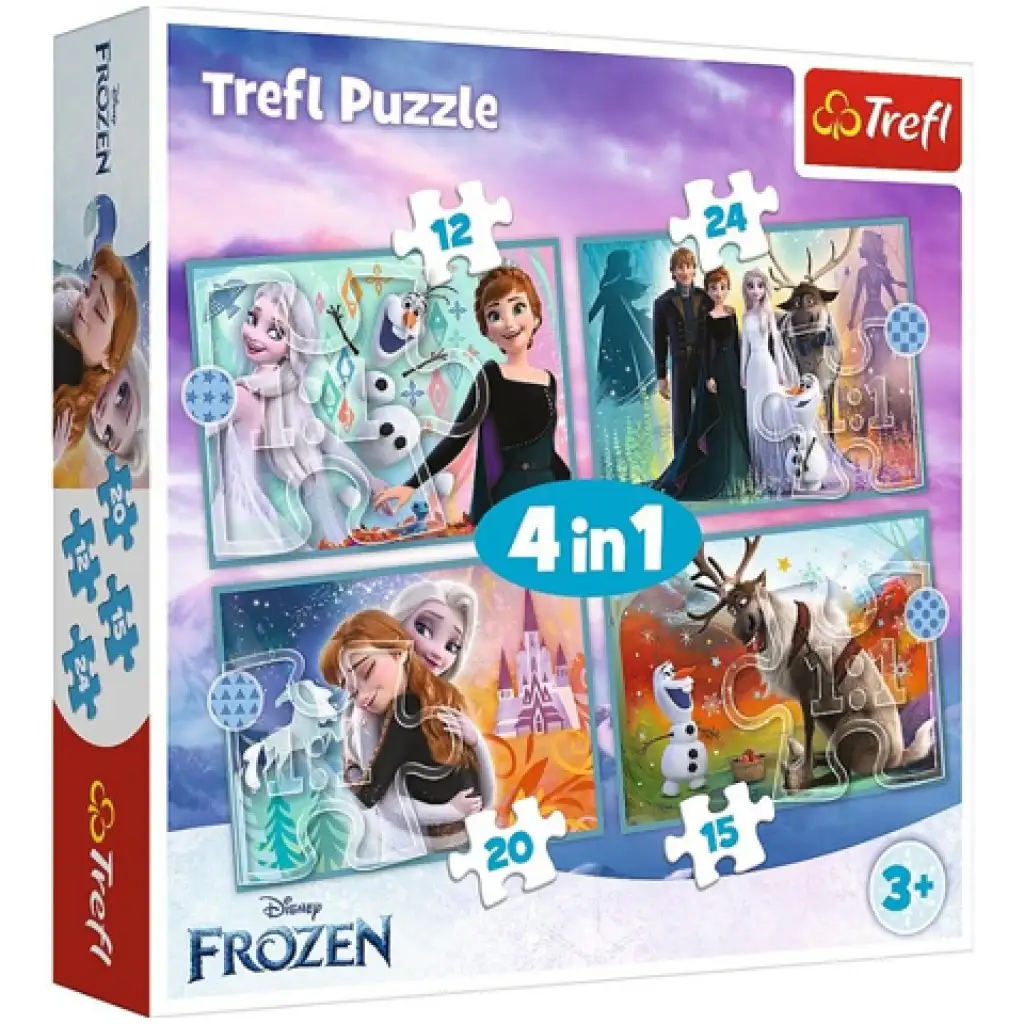 imagen de Frozen 2. Set de puzzle 4 en 1 - Trefl 1
