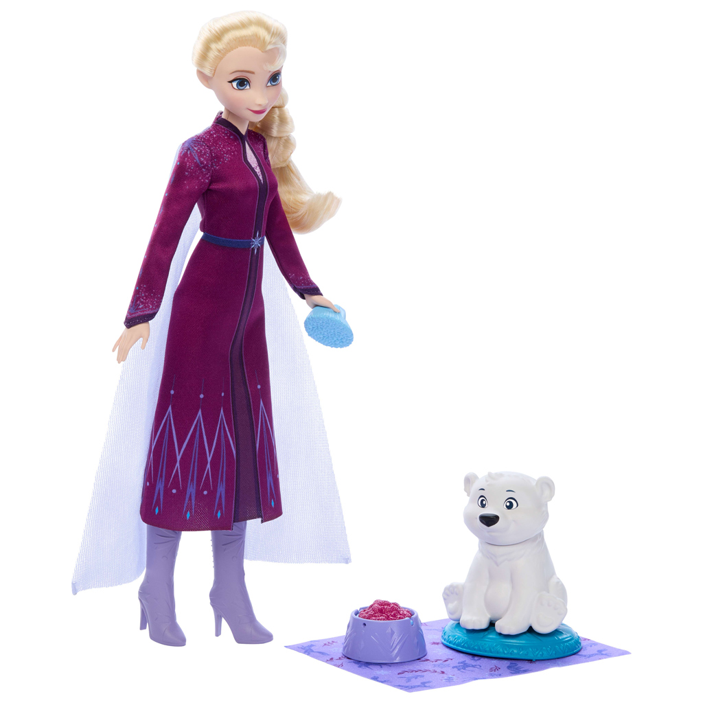 imagen de Frozen: Elsa y el set de figura de juguete del pequeño oso polar - Mattel 2