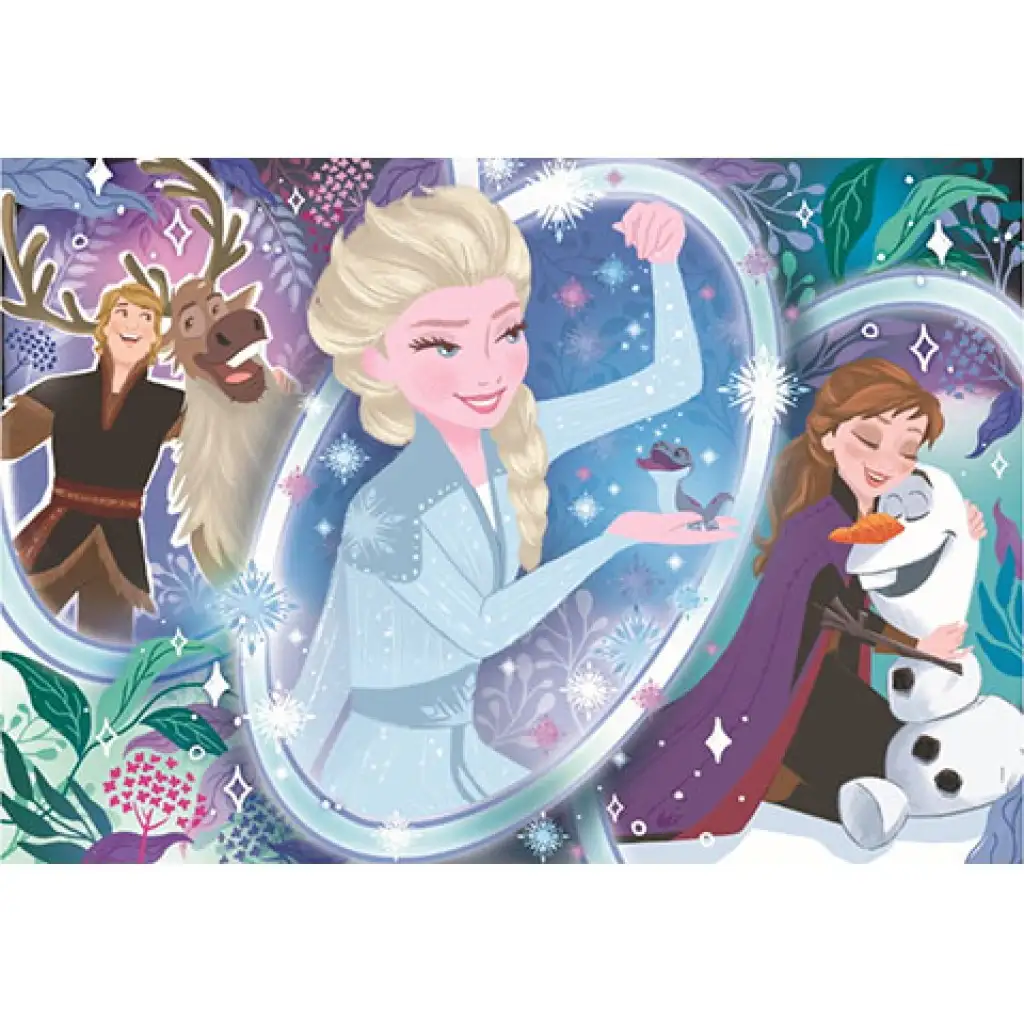 imagen de Frozen II: El poder de Elsa Supercolor puzzle de 104 piezas - Clementoni 2