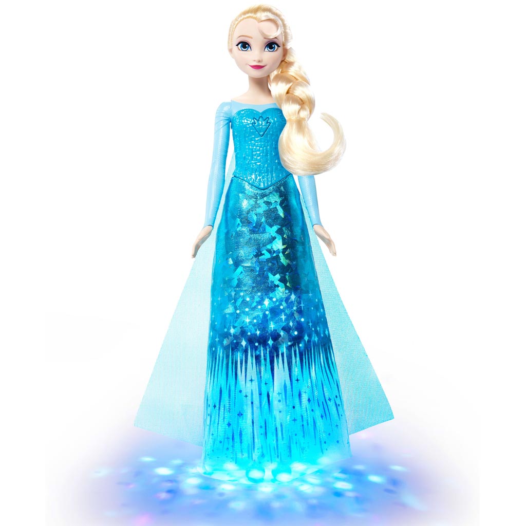 imagen de Frozen - Muñeca Elsa que Canta con Efectos de Luz - Mattel 6