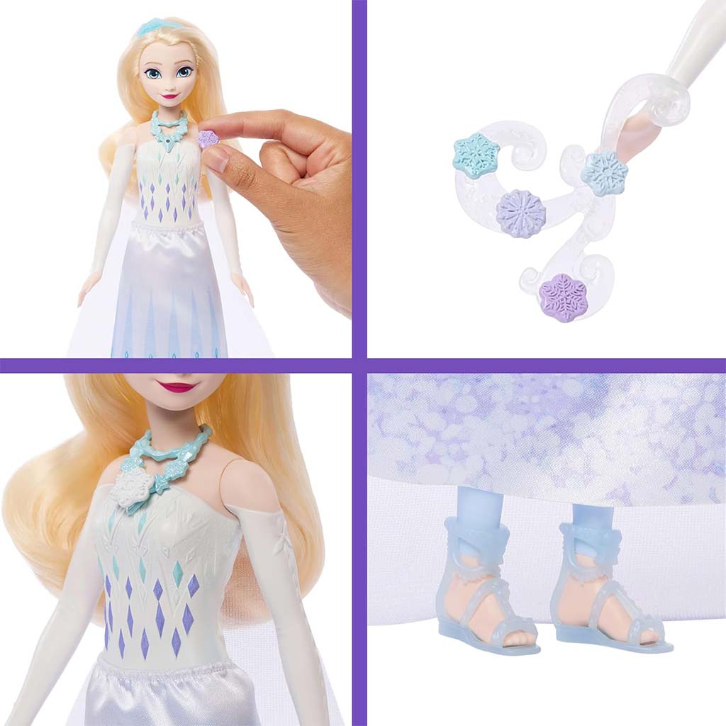 imagen de Frozen: Sorpresa Cristal de Hielo - Muñeca Elsa - Mattel 3