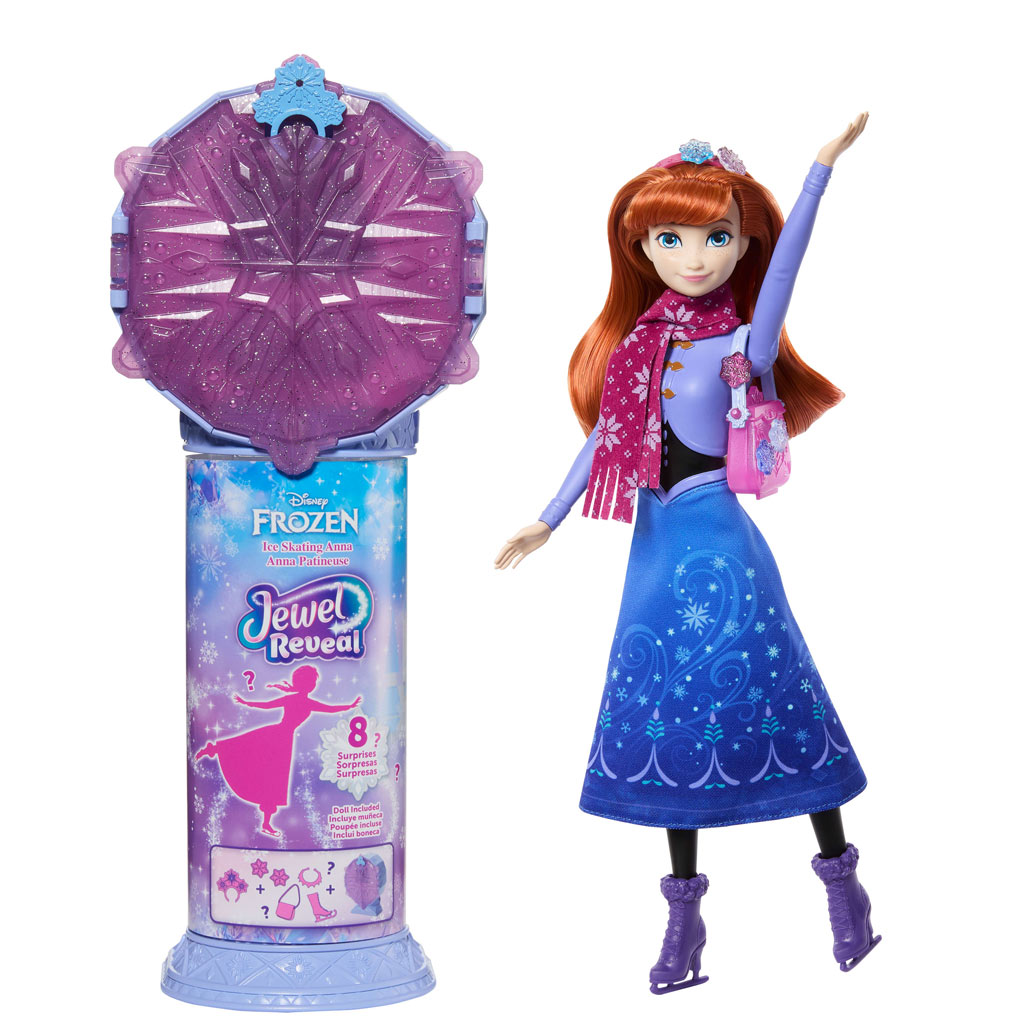 imagen de Frozen - Sorpresa de Cristal de Hielo - Anna de Frozen 2 en Vestido - Mattel 2