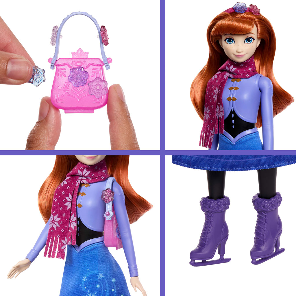imagen de Frozen - Sorpresa de Cristal de Hielo - Anna de Frozen 2 en Vestido - Mattel 4