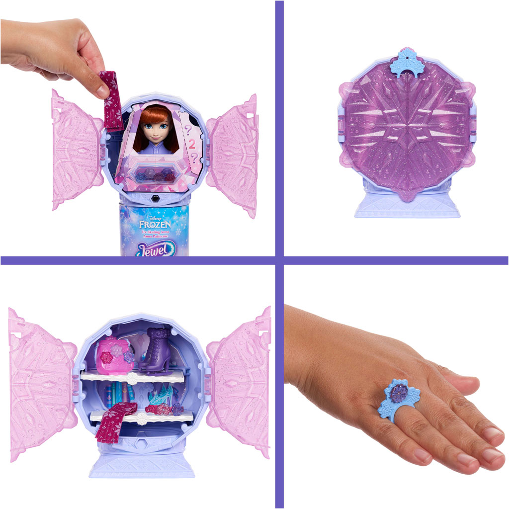 imagen de Frozen - Sorpresa de Cristal de Hielo - Anna de Frozen 2 en Vestido - Mattel 5