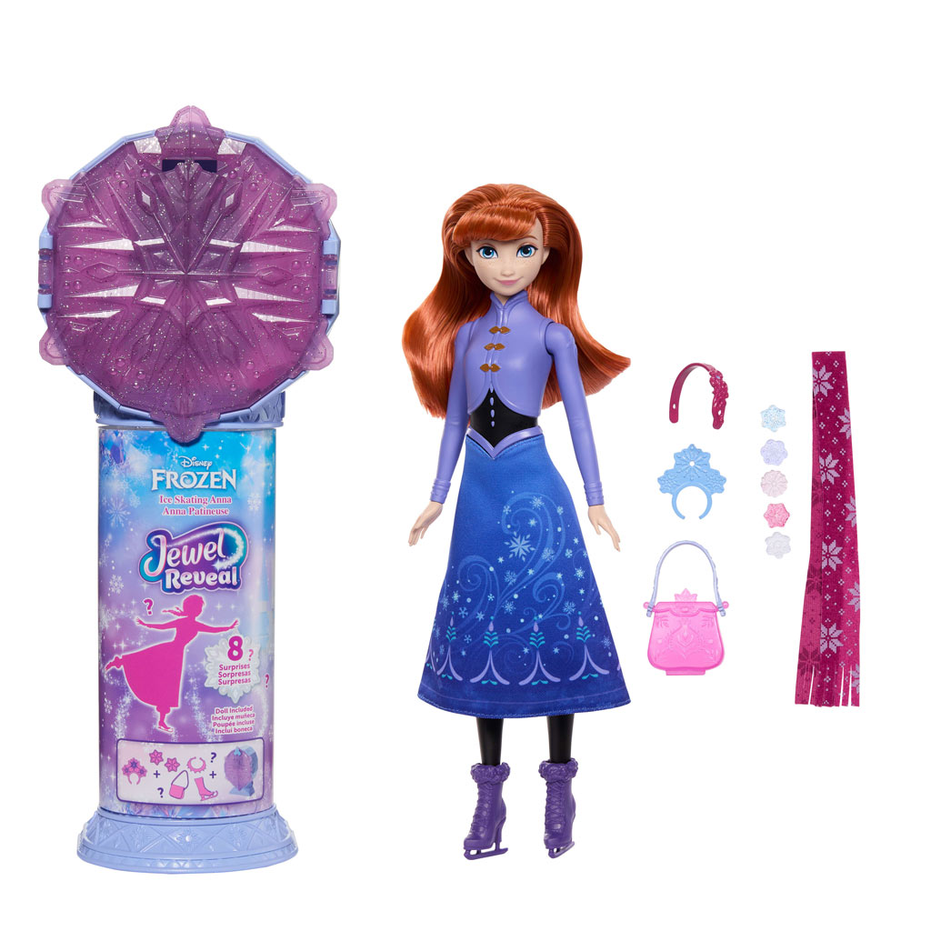 imagen de Frozen - Sorpresa de Cristal de Hielo - Anna de Frozen 2 en Vestido - Mattel 6