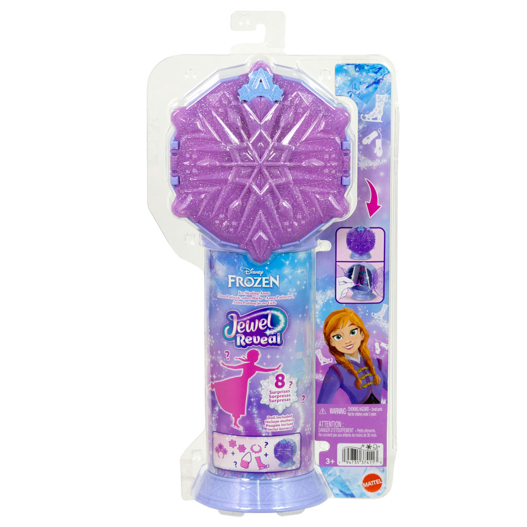 imagen de Frozen - Sorpresa de Cristal de Hielo - Anna de Frozen 2 en Vestido - Mattel 1