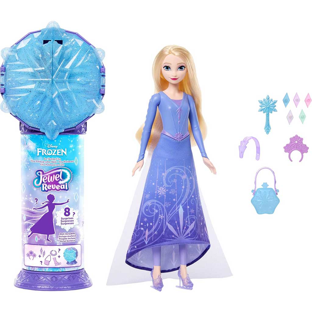 imagen de Frozen: Sorpresa de Cristal de Hielo - Elsa en Vestido de Frozen 2 - Mattel 3