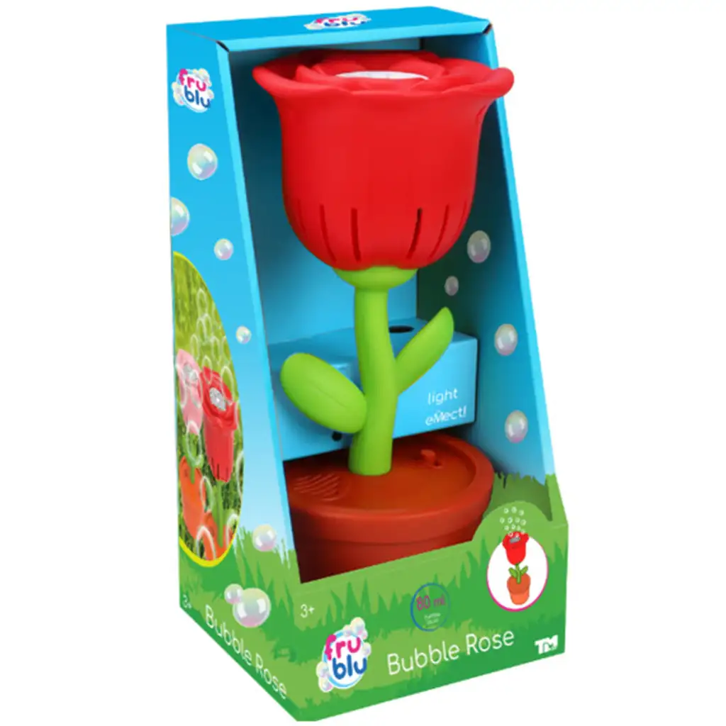 imagen de FruBlu: Máquina de burbujas Rosa 2x40ml de líquido 1