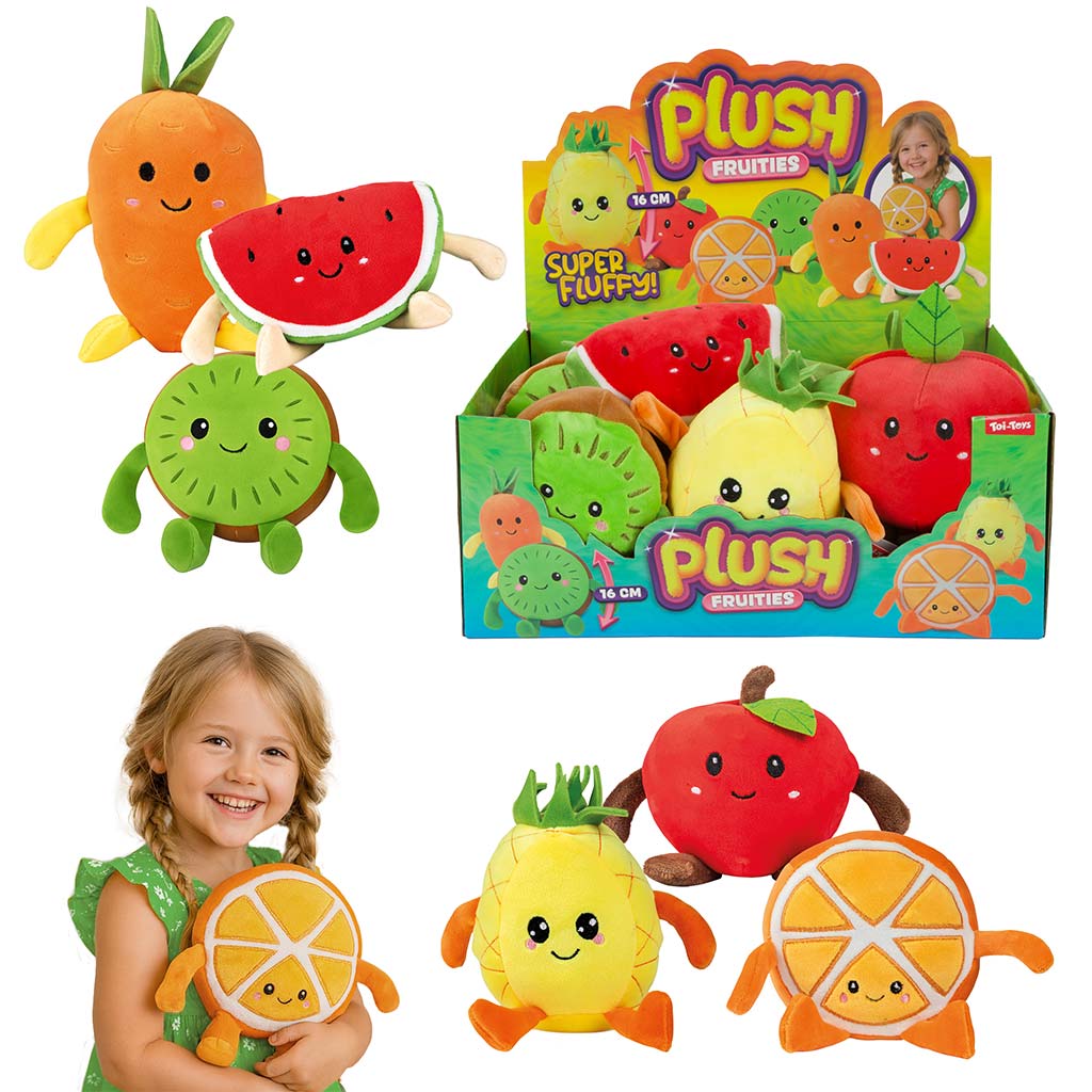 imagen de Frutas de peluche de 16 cm en varias versiones 1ud 1