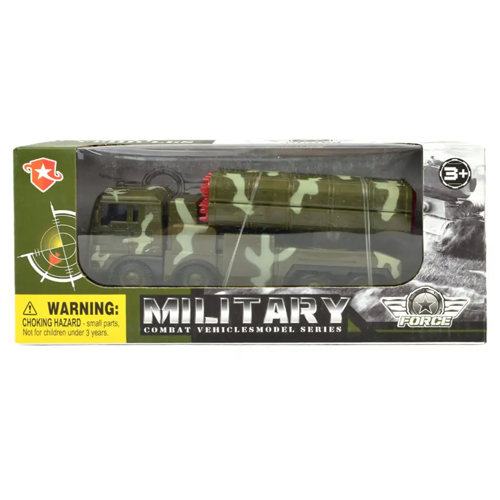 imagen de Fuerza Militar: Camión militar con lanzacohetes de camuflaje 16cm 4