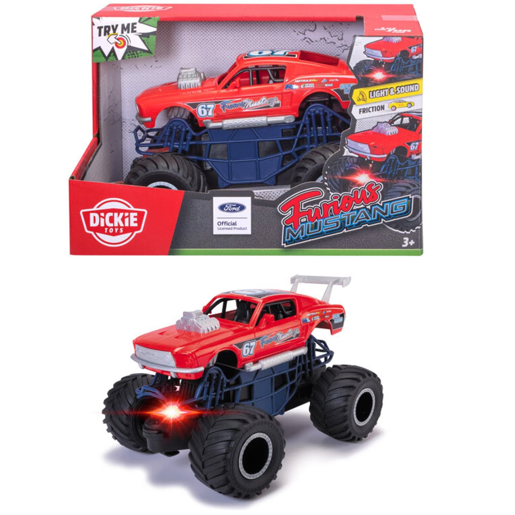 imagen de Furious Mustang cochecito con luz y sonido - Dickie Toys 1