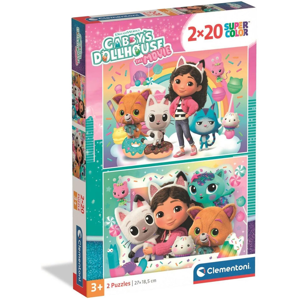 imagen de Gabi casa de muñecas 2x20 piezas Supercolor puzzle - Clementoni 1