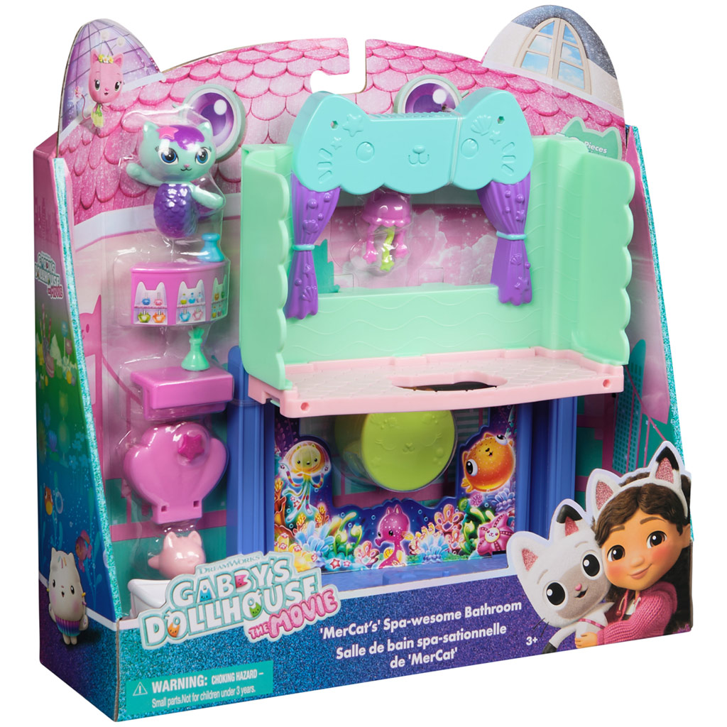 imagen de Gabi casa de muñecas cine: Baño de Sirenita juego - Spin Master 1