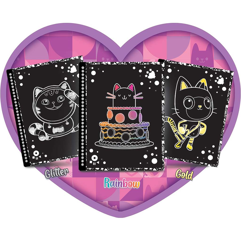 imagen de Gabi casa de muñecas: Cuaderno de rascar A-meow-zing de 44 páginas - Lisciani 3