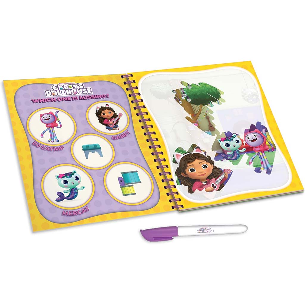 imagen de Gabi casa de muñecas Gabdorable libro para colorear pintable con agua - Lisciani 2