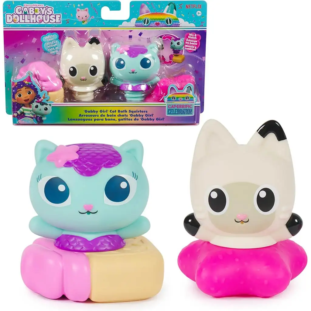 imagen de Gabi casa de muñecas: Mercat y Pandy Paws juguetes de baño chorros - Spin Master 2