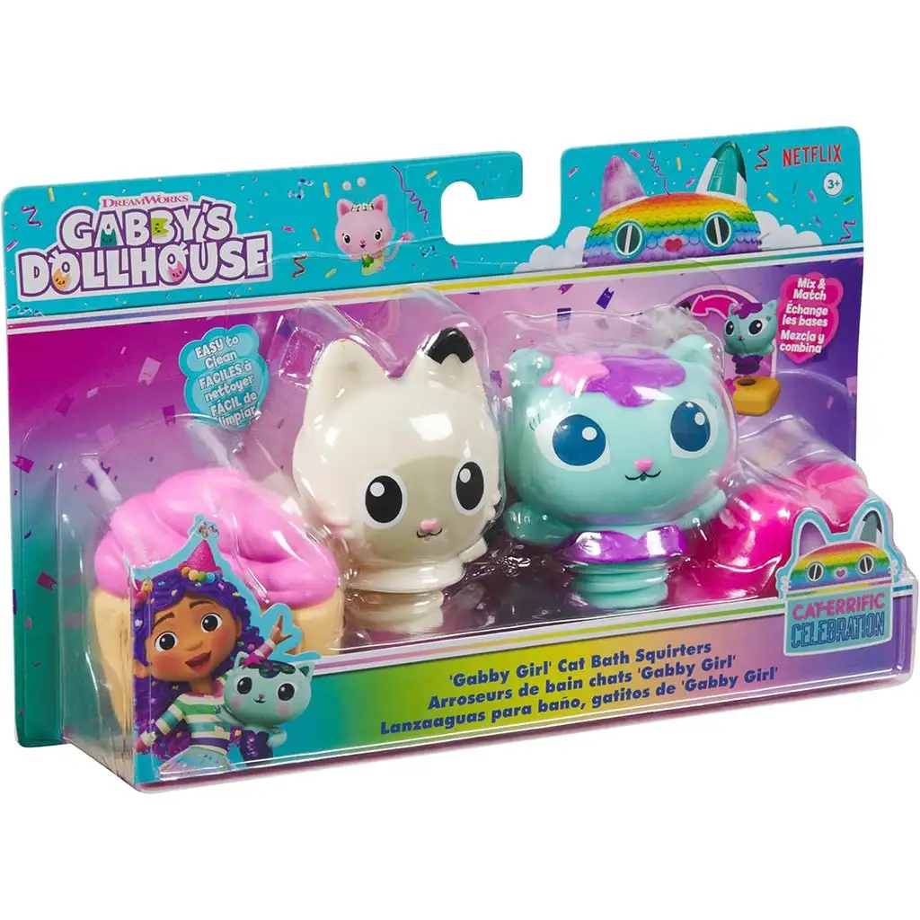 imagen de Gabi casa de muñecas: Mercat y Pandy Paws juguetes de baño chorros - Spin Master 1