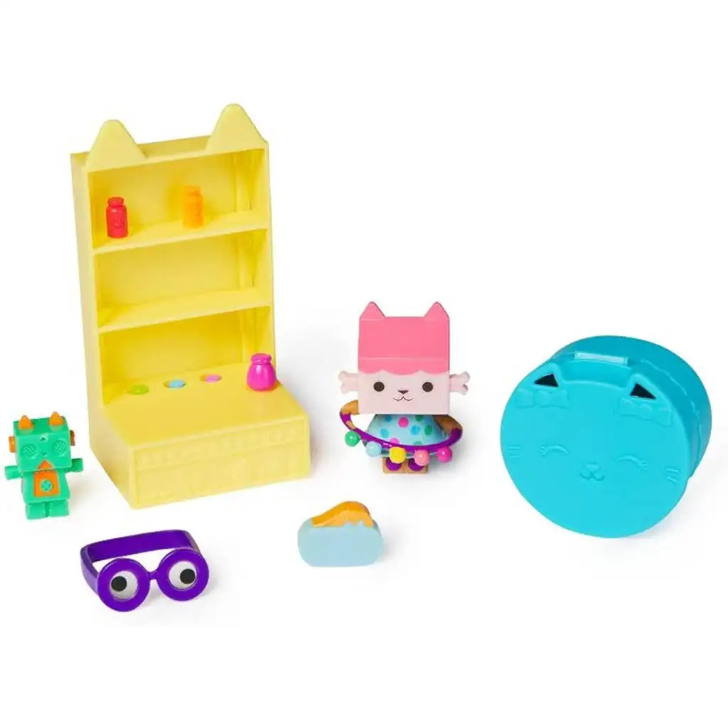 imagen de Gabi casa de muñecas: Muebles amarillos de Burbuja Kitty con accesorios sorpresa - Spin Master 2