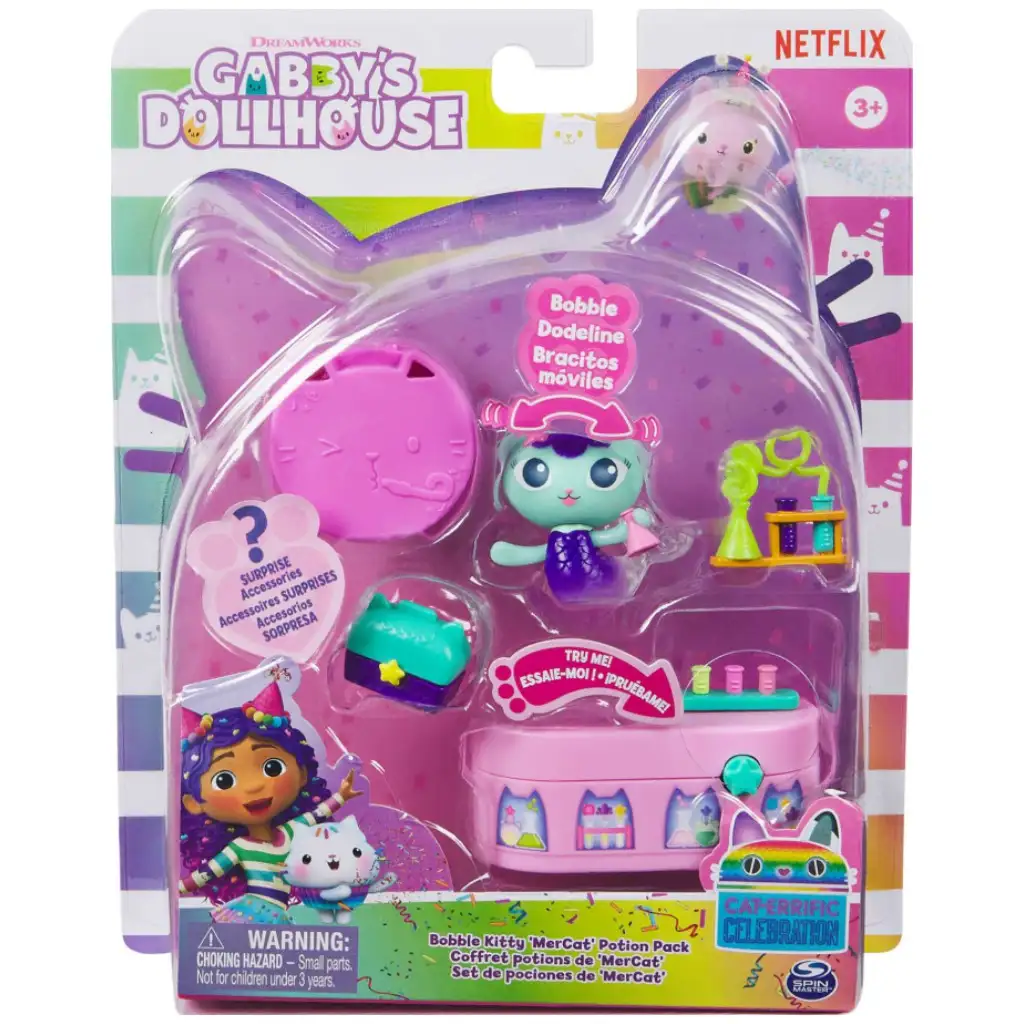 imagen de Gabi casa de muñecas: Paquete de pociones de gato sirena - Spin Master 1