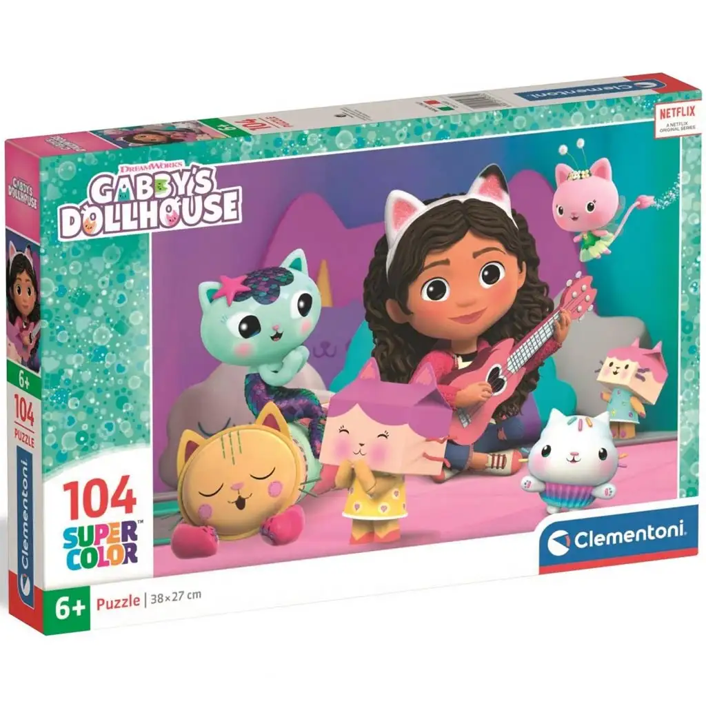 imagen de Gabi casa de muñecas: Super Color Puzzle de 104 piezas - Clementoni 1