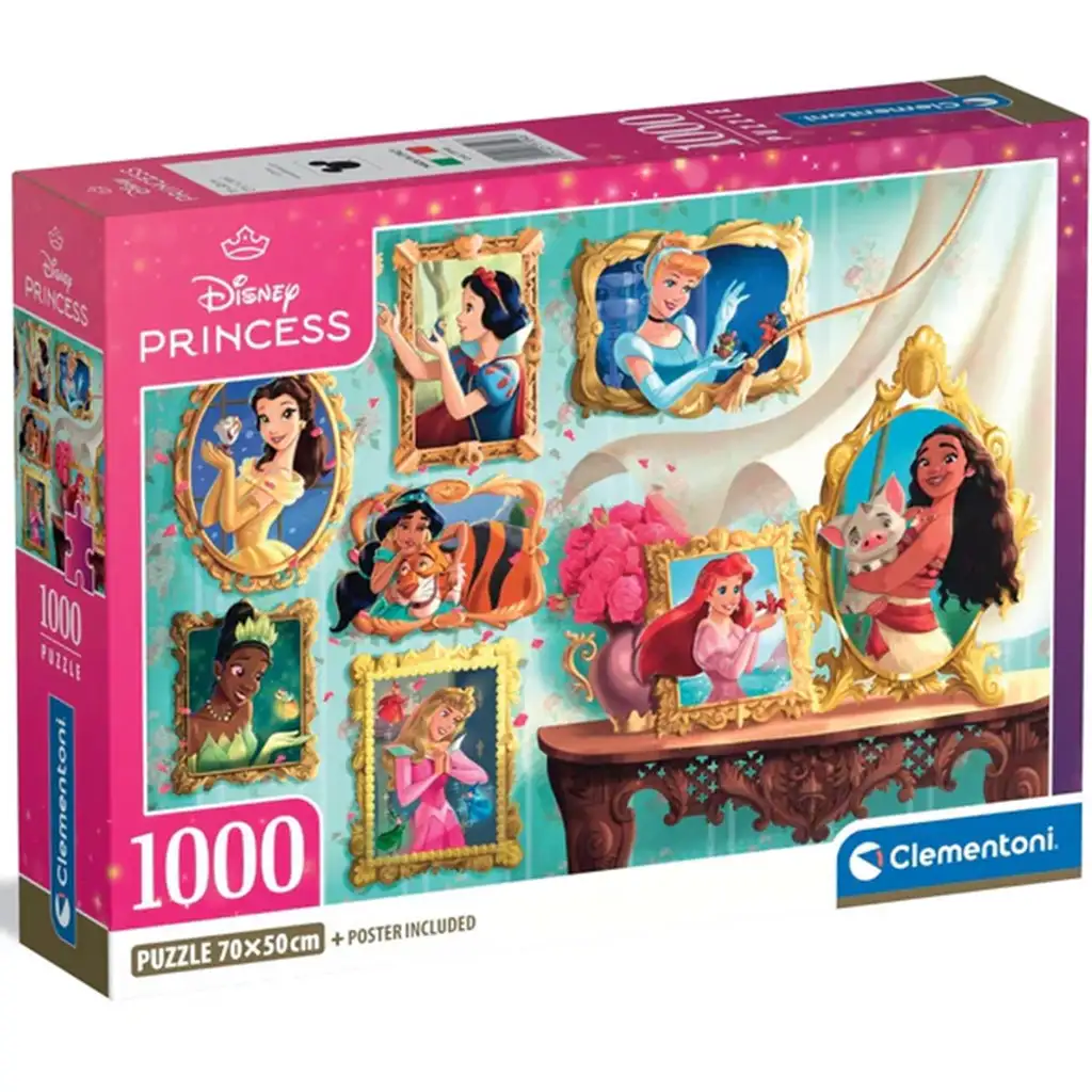 imagen de Galería de imágenes de Princesas Disney puzzle de 1000 piezas - Clementoni 1