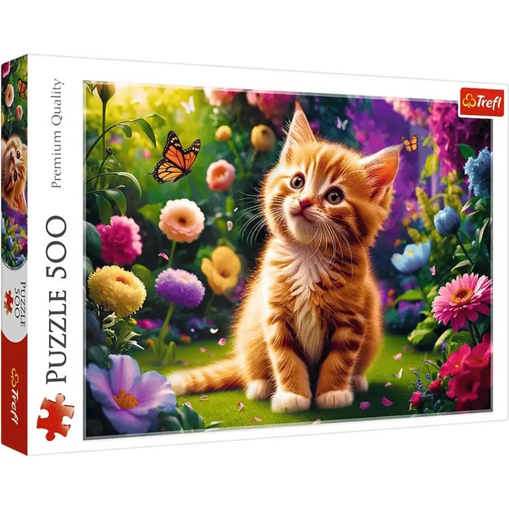 imagen de Gato adorable puzzle de 500 piezas - Trefl 1
