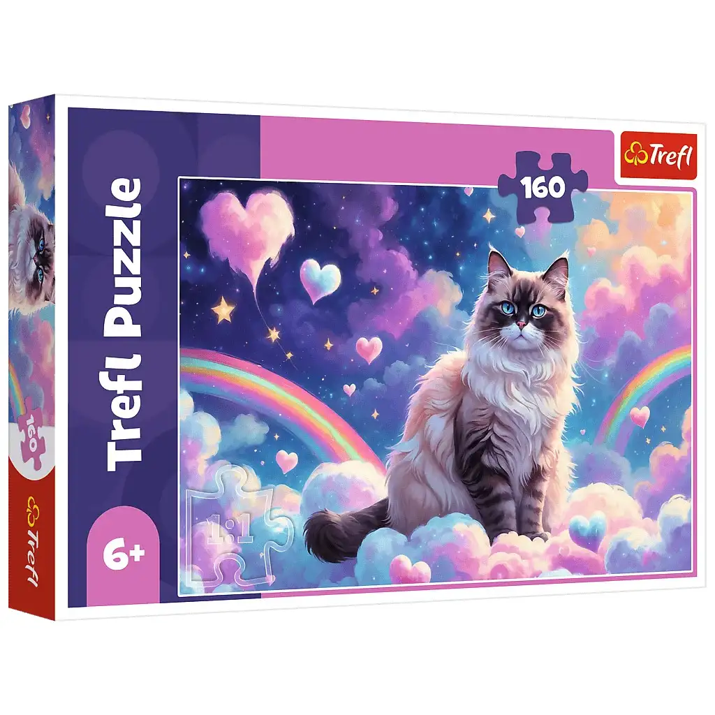 imagen de Gato en el reino de las nubes puzzle de 160 piezas - Trefl 1
