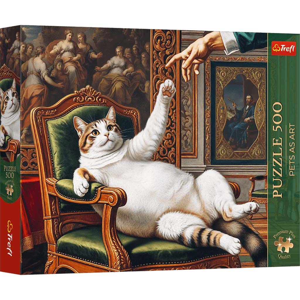 imagen de Gato esponjoso 500 piezas Premium plus puzzle - Trefl 1