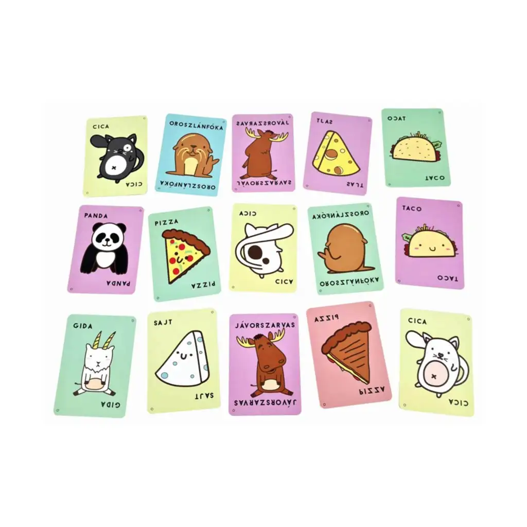 imagen de Gato, pizza, taco, cabra, queso - Juego de mesa de giros divertidos 2